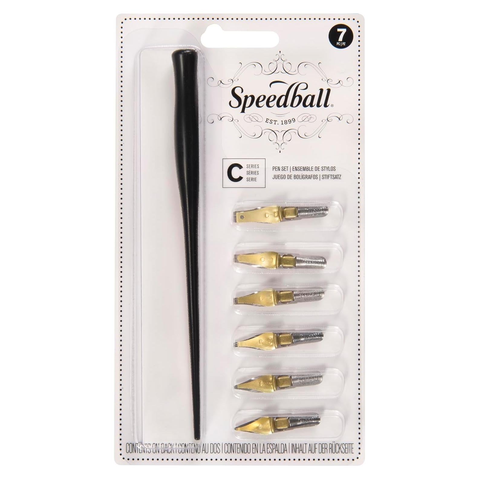 Juego de Plumas de Caligrafía Speedball C-Series con 6 Puntas