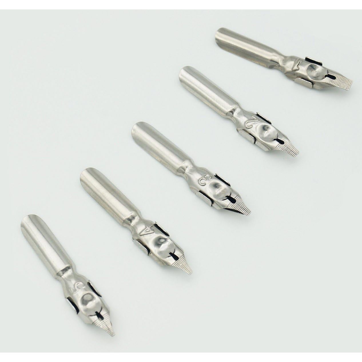 Juego de Caligrafía Plotube - Pluma de Madera y 7 Tintas