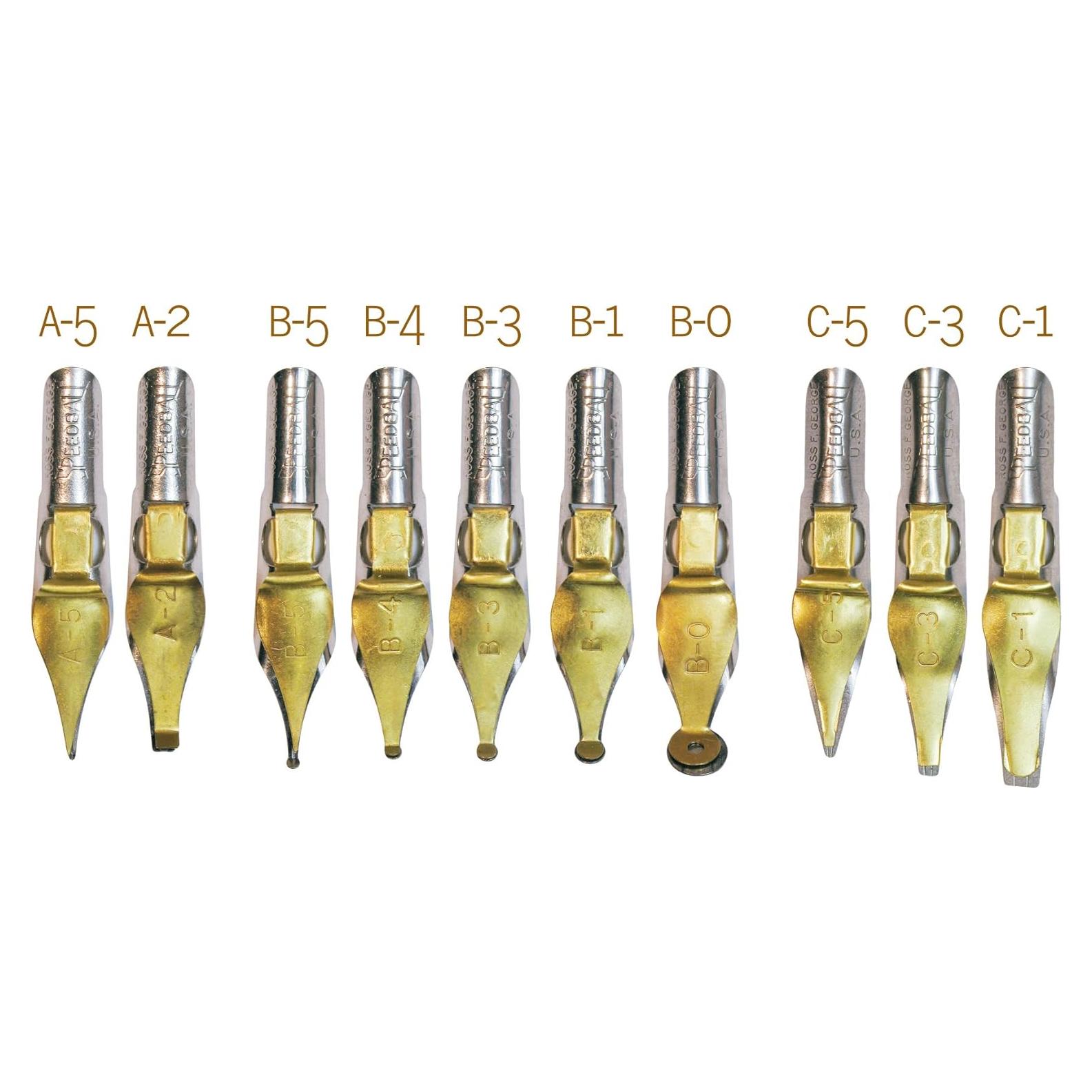 Conjunto de 10 Puntas de Pluma Speedball 30710 para Caligrafía