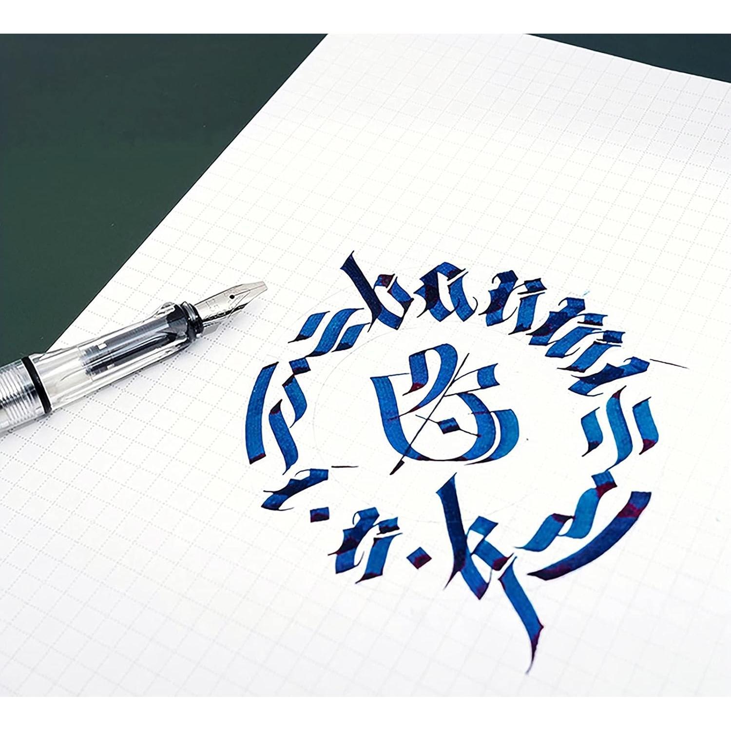 Conjunto de Plumas de Caligrafía Lanxivi 6 Tamaños Punta Ancha