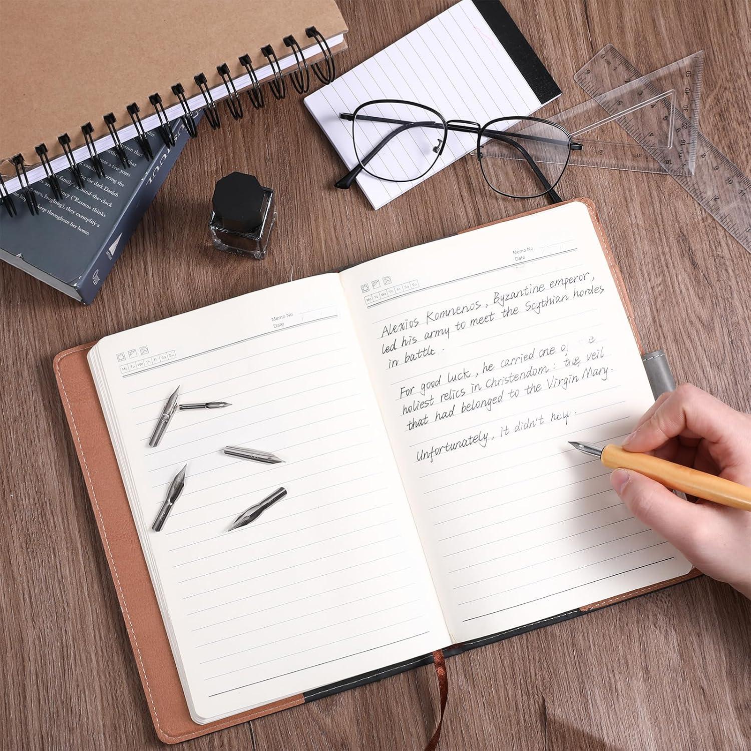 Juego de Caligrafía Oblicua Piriuuo 11 Piezas con Soporte