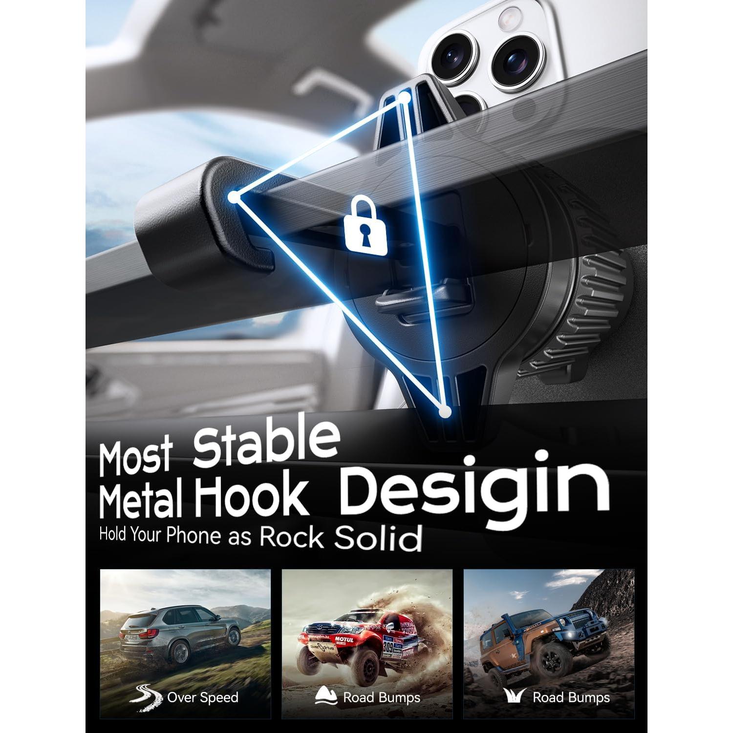 Cargador de coche Magsafe UPTOHIGH RC01 15W con LED azul