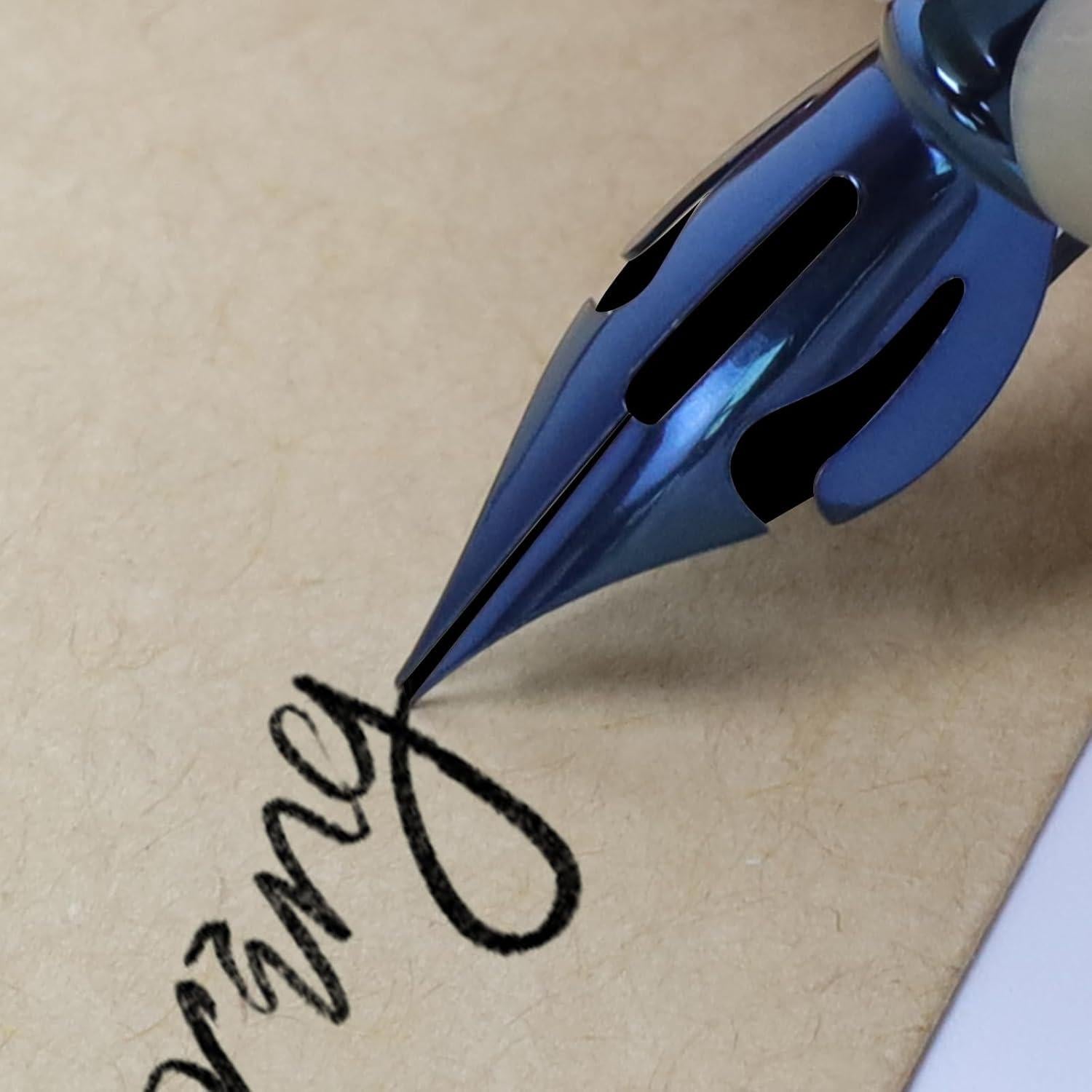 Set de 2 Plumas de Cómic Mewutal Punta Afilada 0.3mm Azul