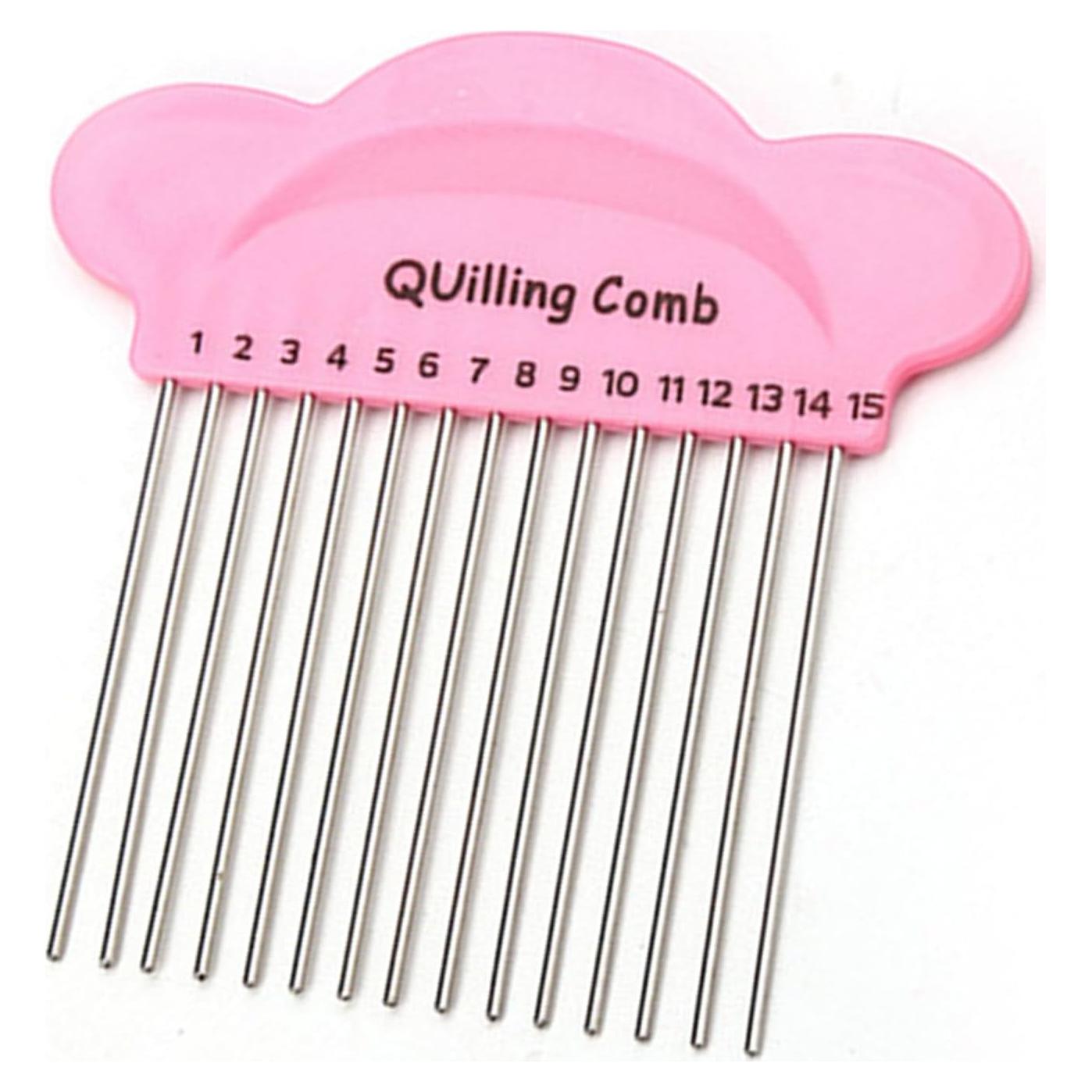 Peine para Quilling de Papel Nanchroadly - 15 Puntos, Rosa