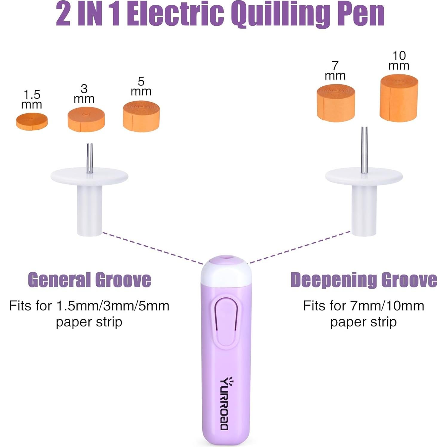 Herramienta de Quilling Eléctrica 2 en 1 YURROAD 10mm