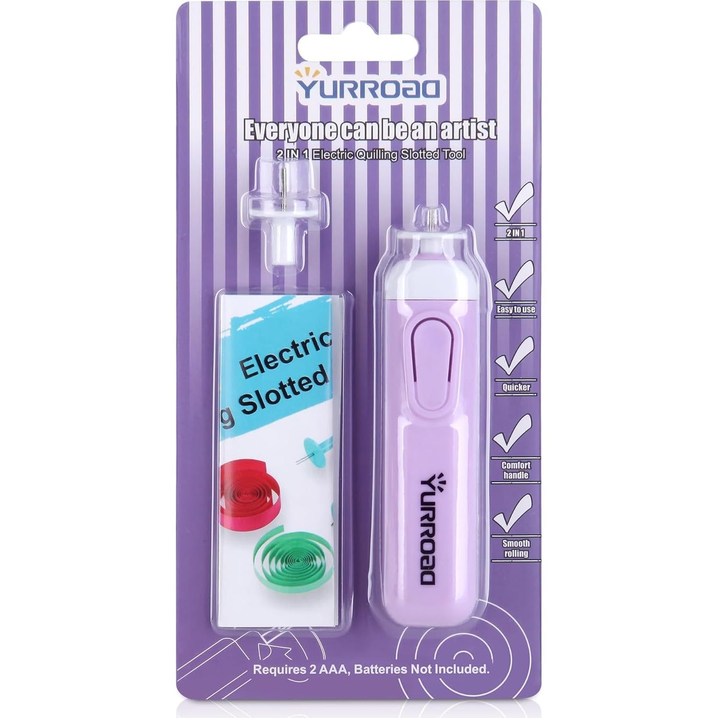 Herramienta de Quilling Eléctrica 2 en 1 YURROAD 10mm