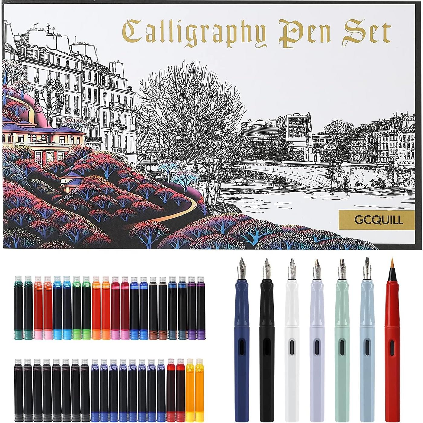 Juego de Plumas de Caligrafía GC QUILL MU-09 - 54 Piezas