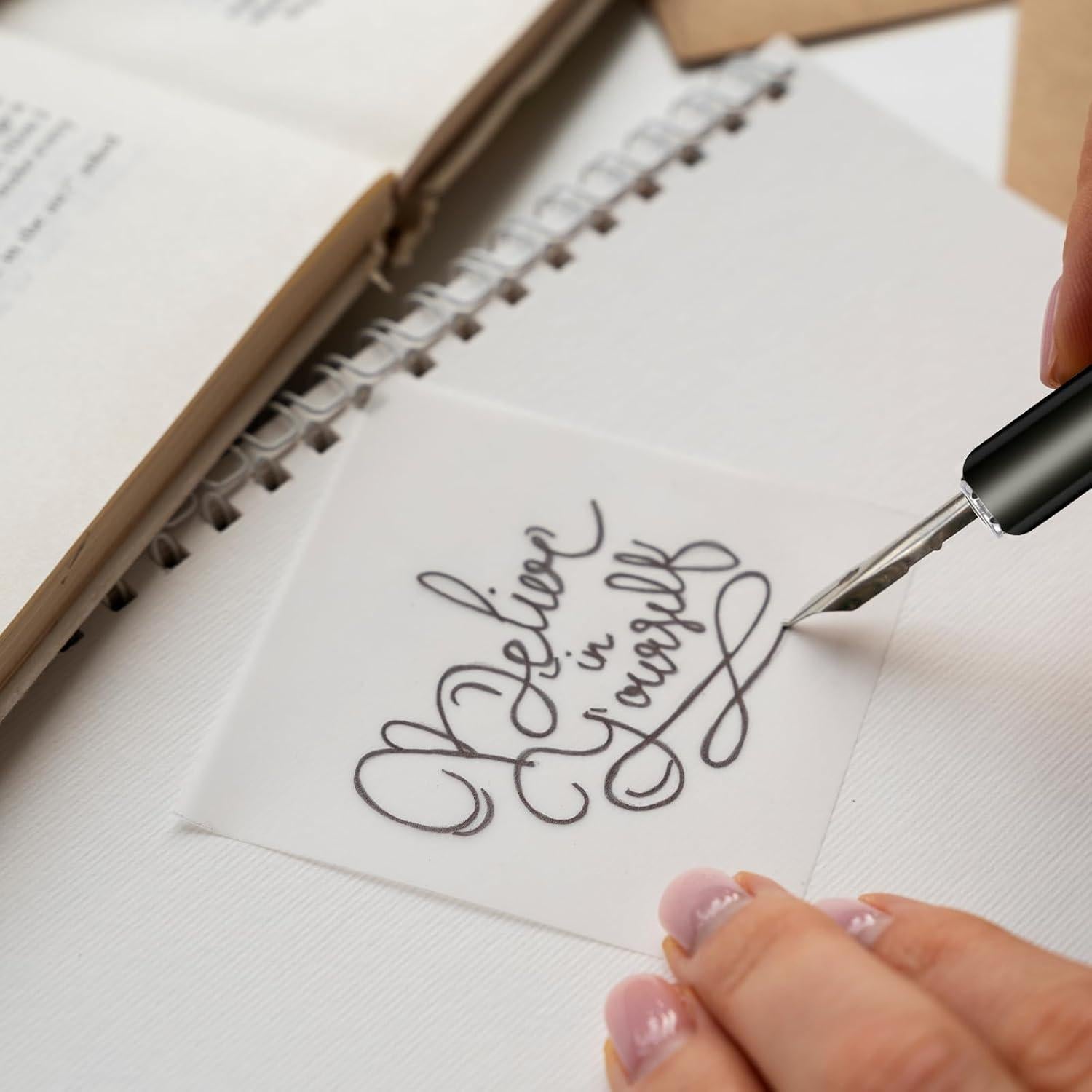 Juego de Pluma de Buceo Mozeat Lens con 10 Puntas de Caligrafía