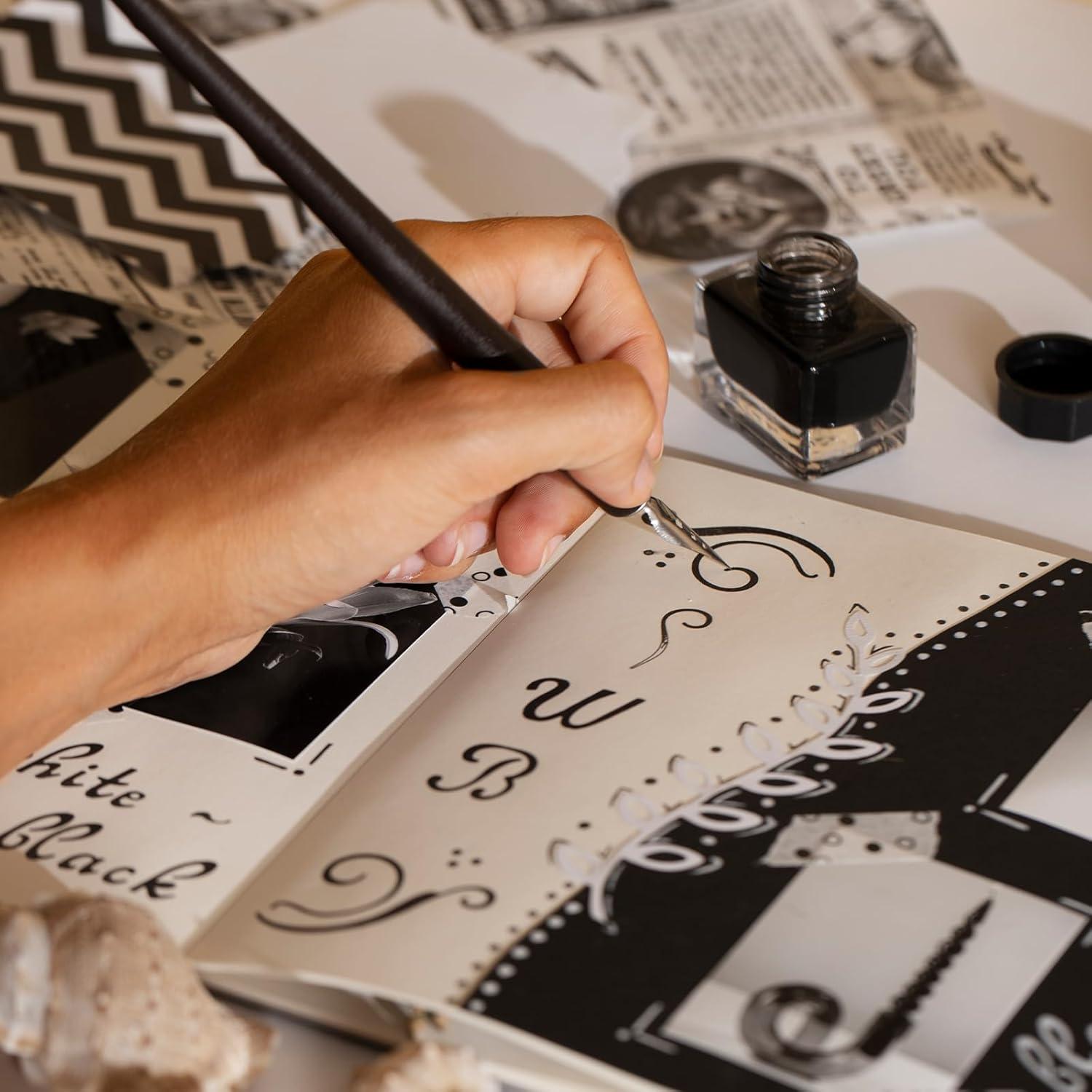 Juego de Pluma de Buceo Mozeat Lens con 10 Puntas de Caligrafía