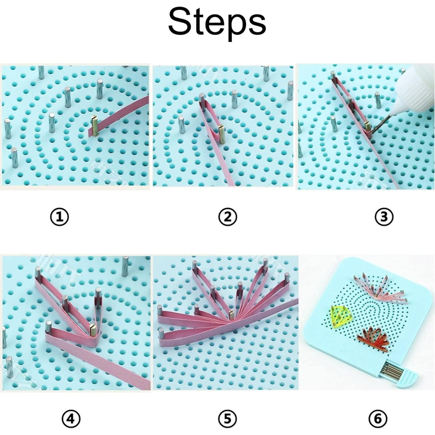 Kit de Quilling Completo YURROAD 1740 Tiras 3mm 5mm 10mm