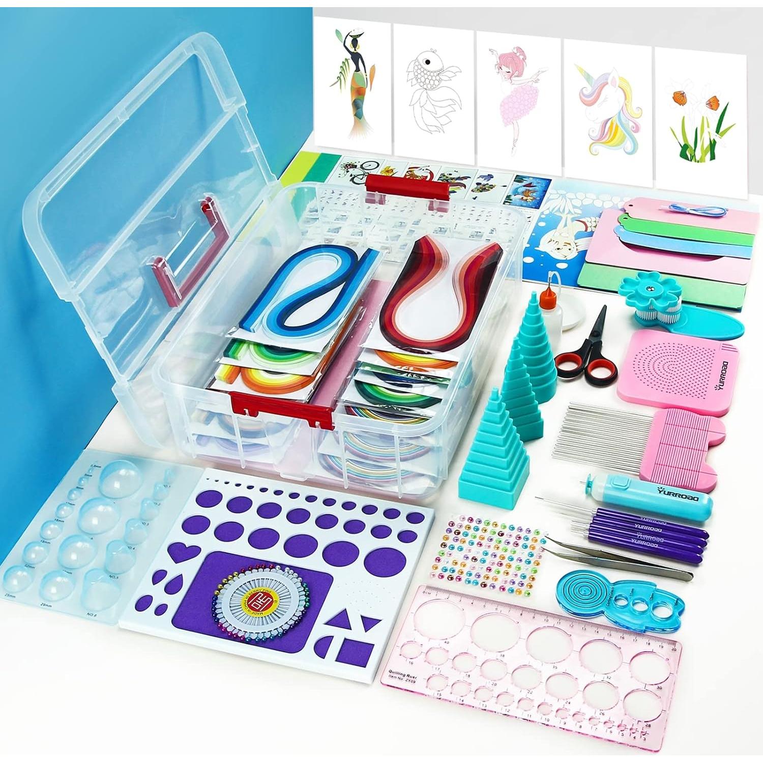 Kit de Quilling Completo YURROAD 1740 Tiras 3mm 5mm 10mm