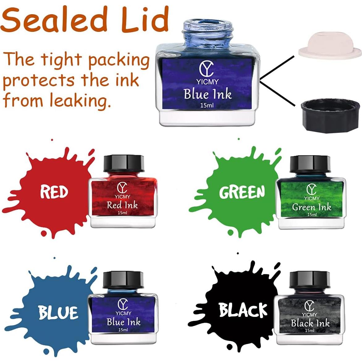 Juego de Caligrafía YICMY 19 Piezas con Tintas y Puntas