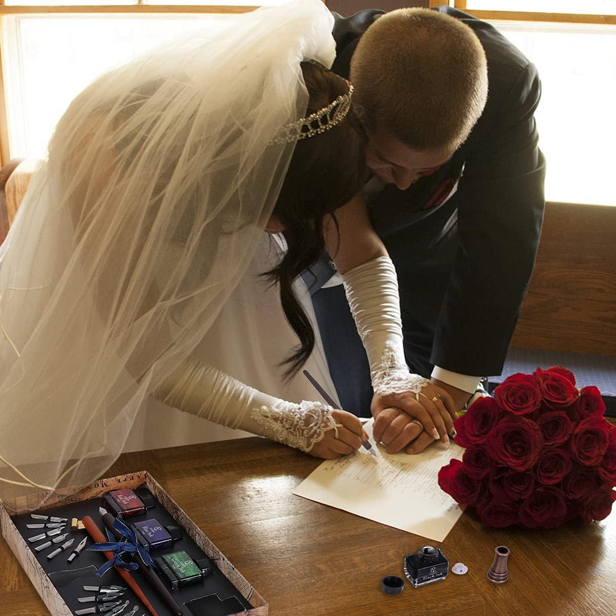 Juego de Caligrafía YICMY 19 Piezas con Tintas y Puntas