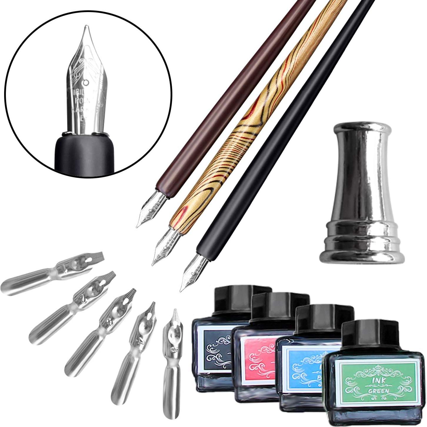 Juego de Caligrafía Trustela 28 Piezas para Principiantes