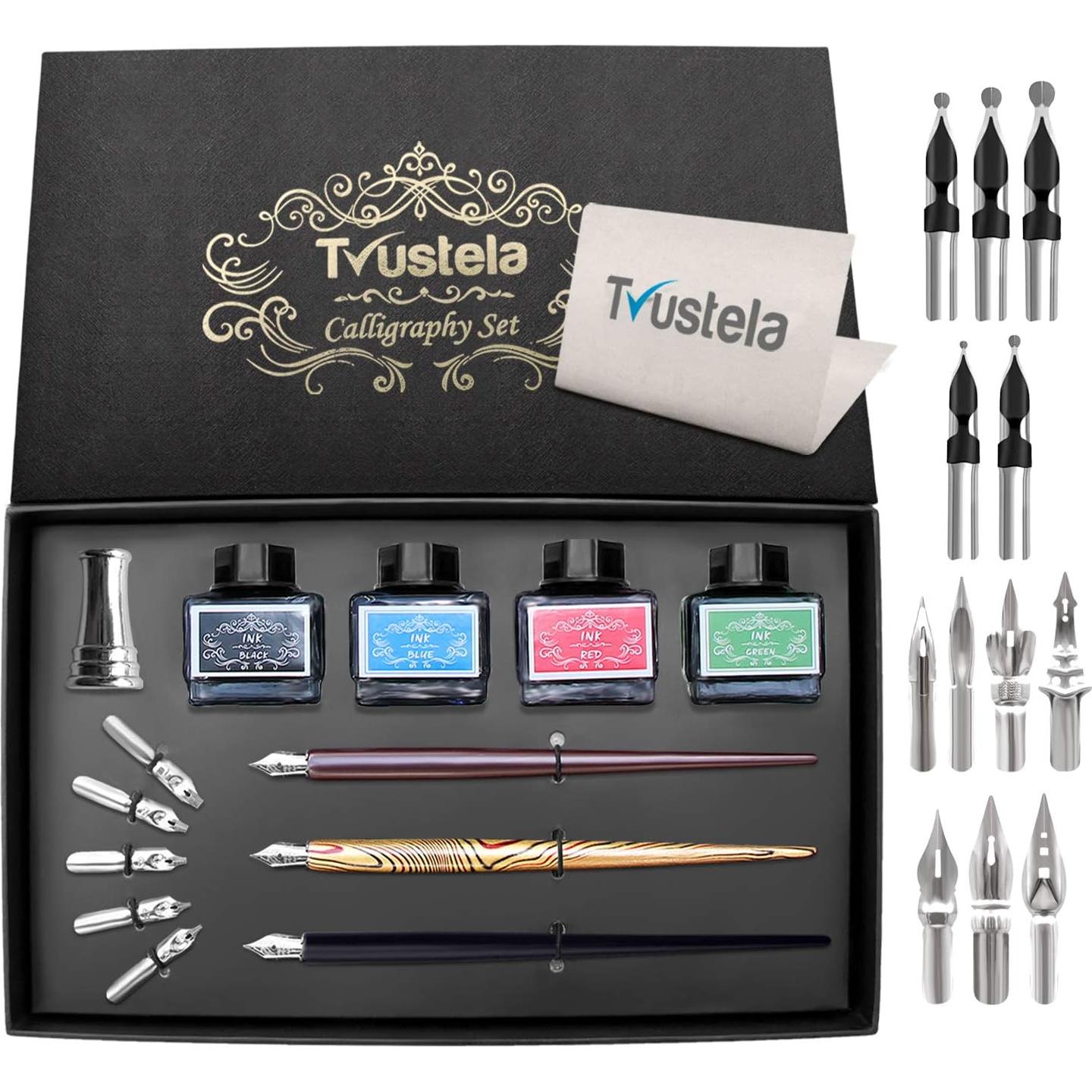 Juego de Caligrafía Trustela 28 Piezas para Principiantes