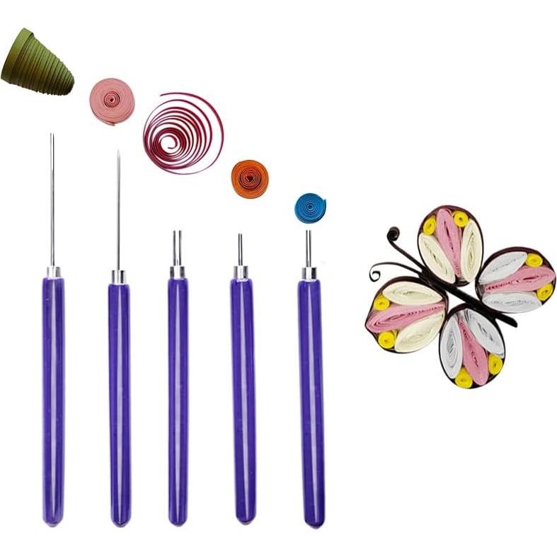 Kit de Quilling 8 Piezas XIWUMOER - Herramientas DIY Azul