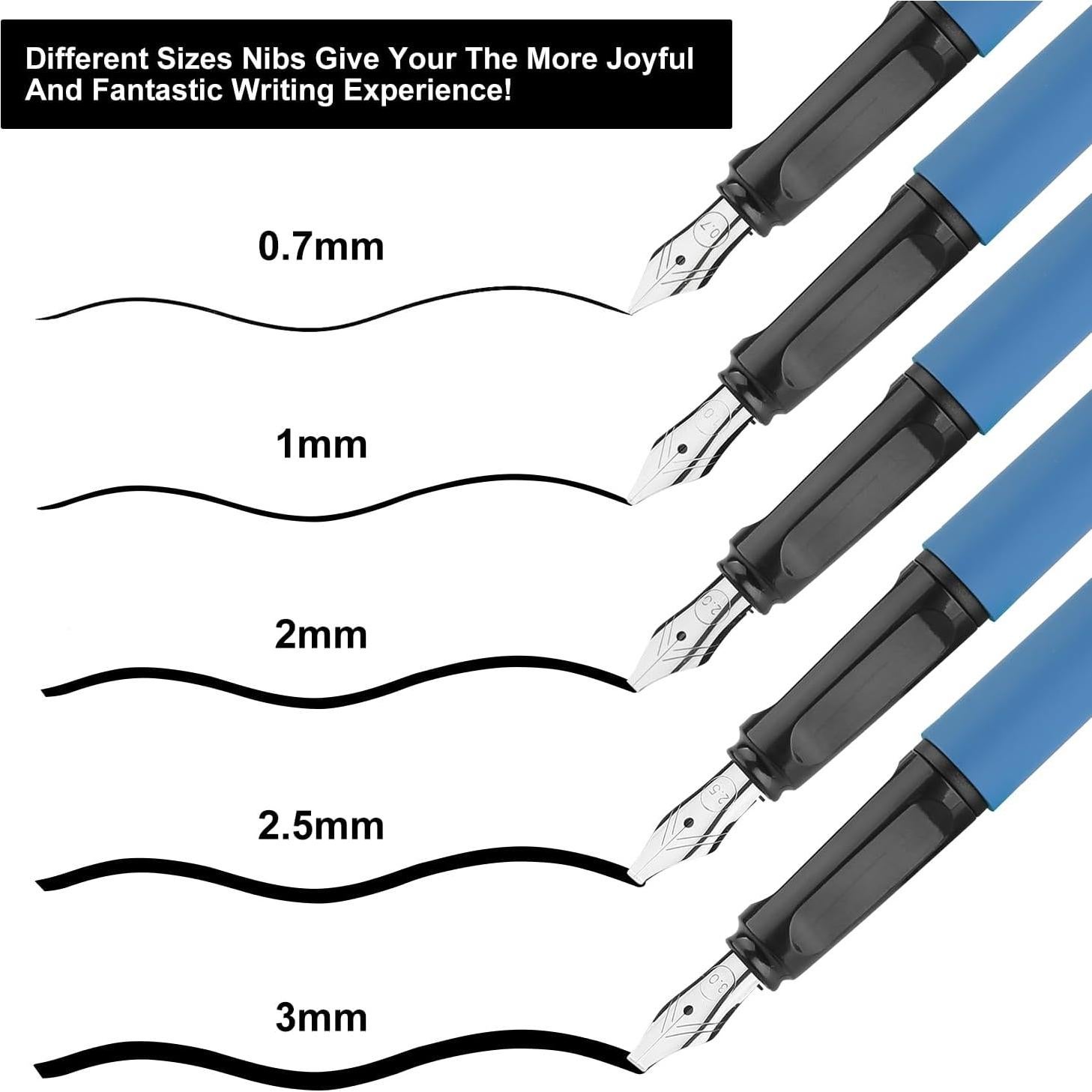 Juego de Caligrafía GC QUILL MU-20 - 2 Plumas y 18 Cartuchos