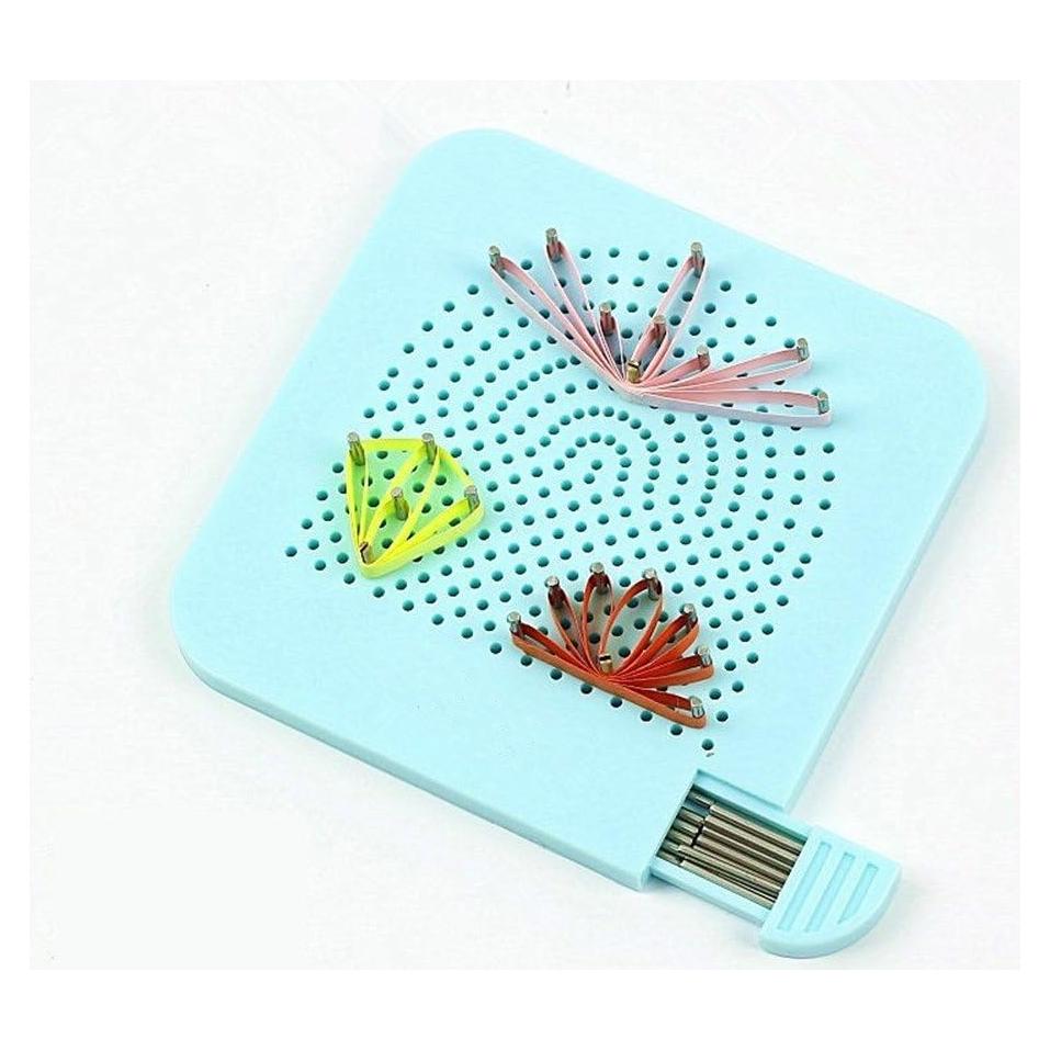 Tablero de Quilling YURROAD con Caja de Almacenamiento Azul