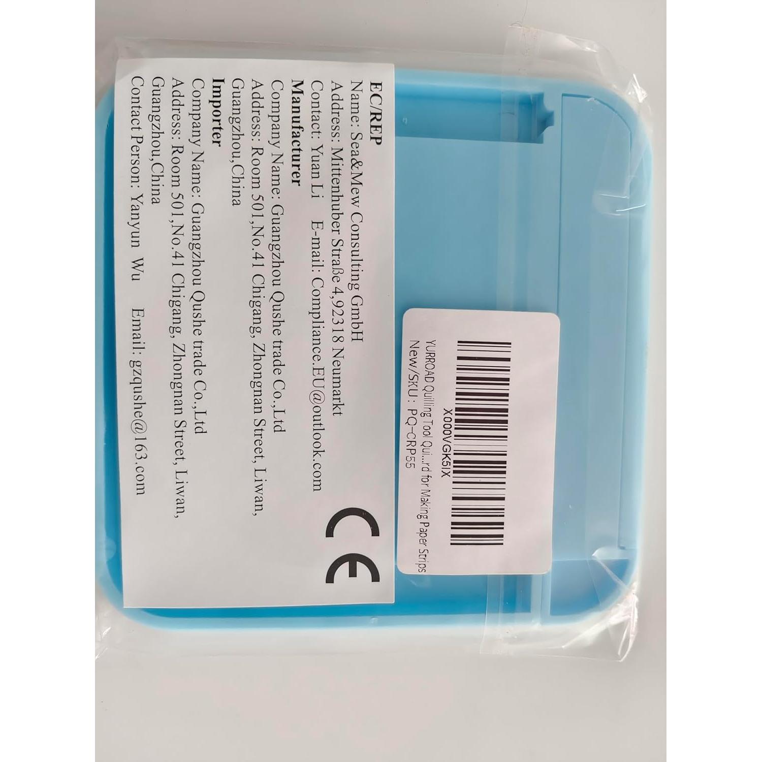 Tablero de Quilling YURROAD con Caja de Almacenamiento Azul