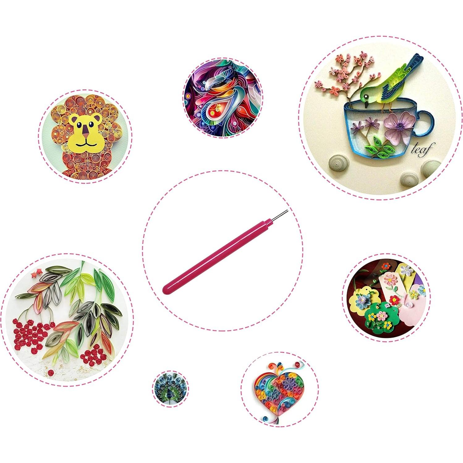 Kit de Quilling Floranea 2 Pcs Herramientas Rosa y Azul