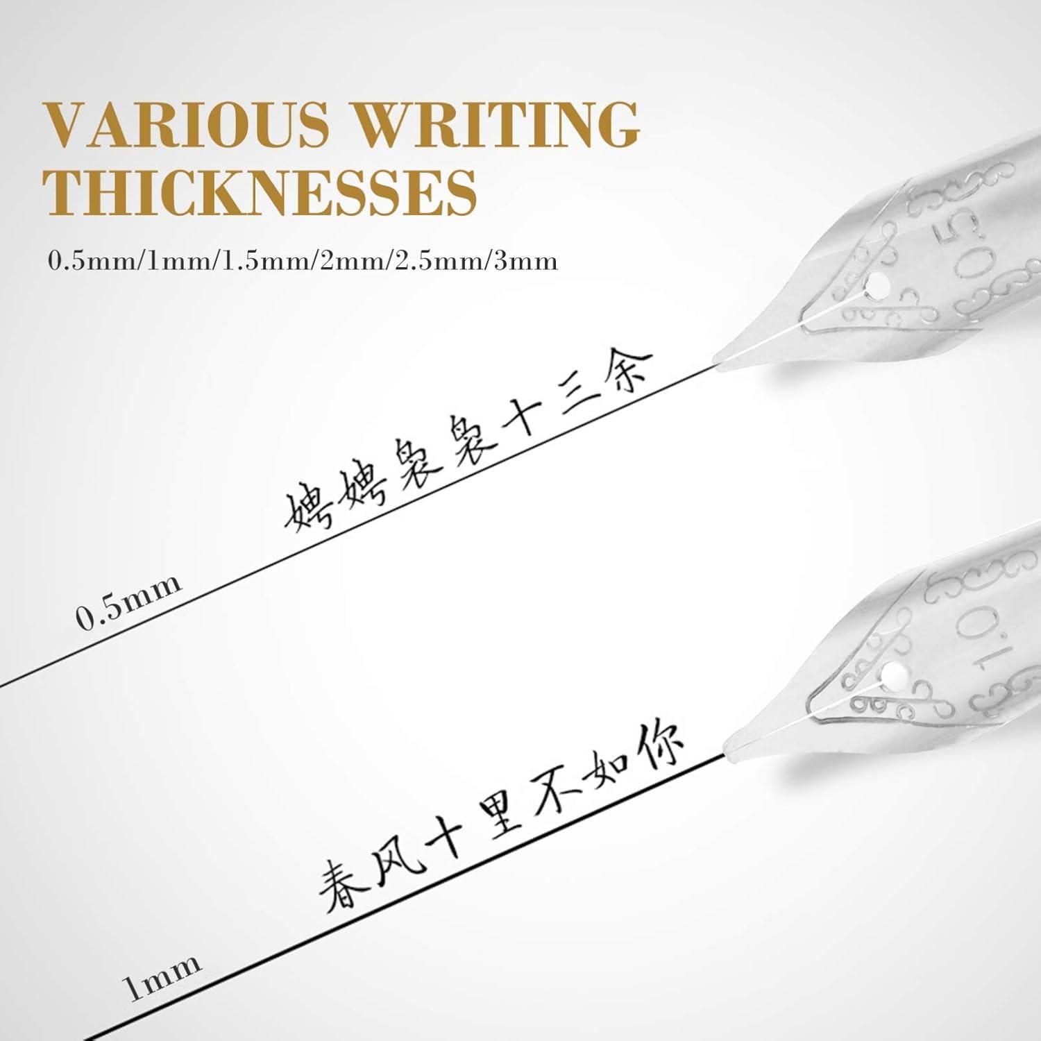 NUOBESTY 30 Puntas de Repuesto para Plumas Fuente Caligrafía