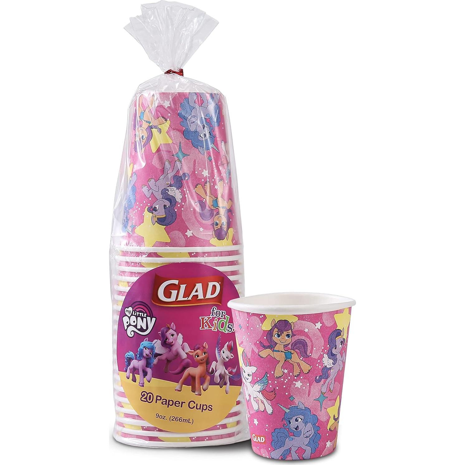 Tazas de Papel Glad My Little Pony 200 Ct 266 ml Unicornio