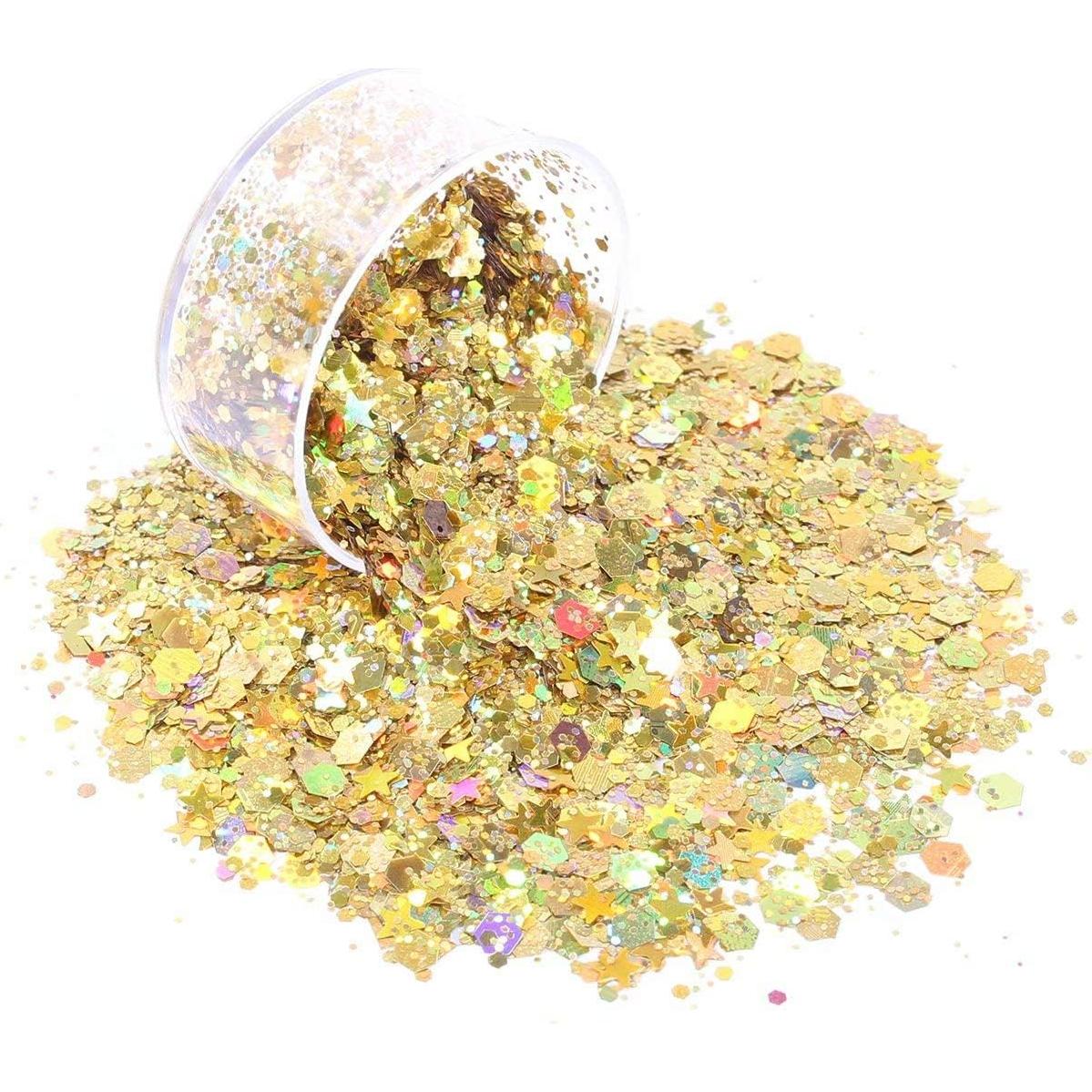 Set de 12 Glitters Chunky Holográfico Licool para Manualidades