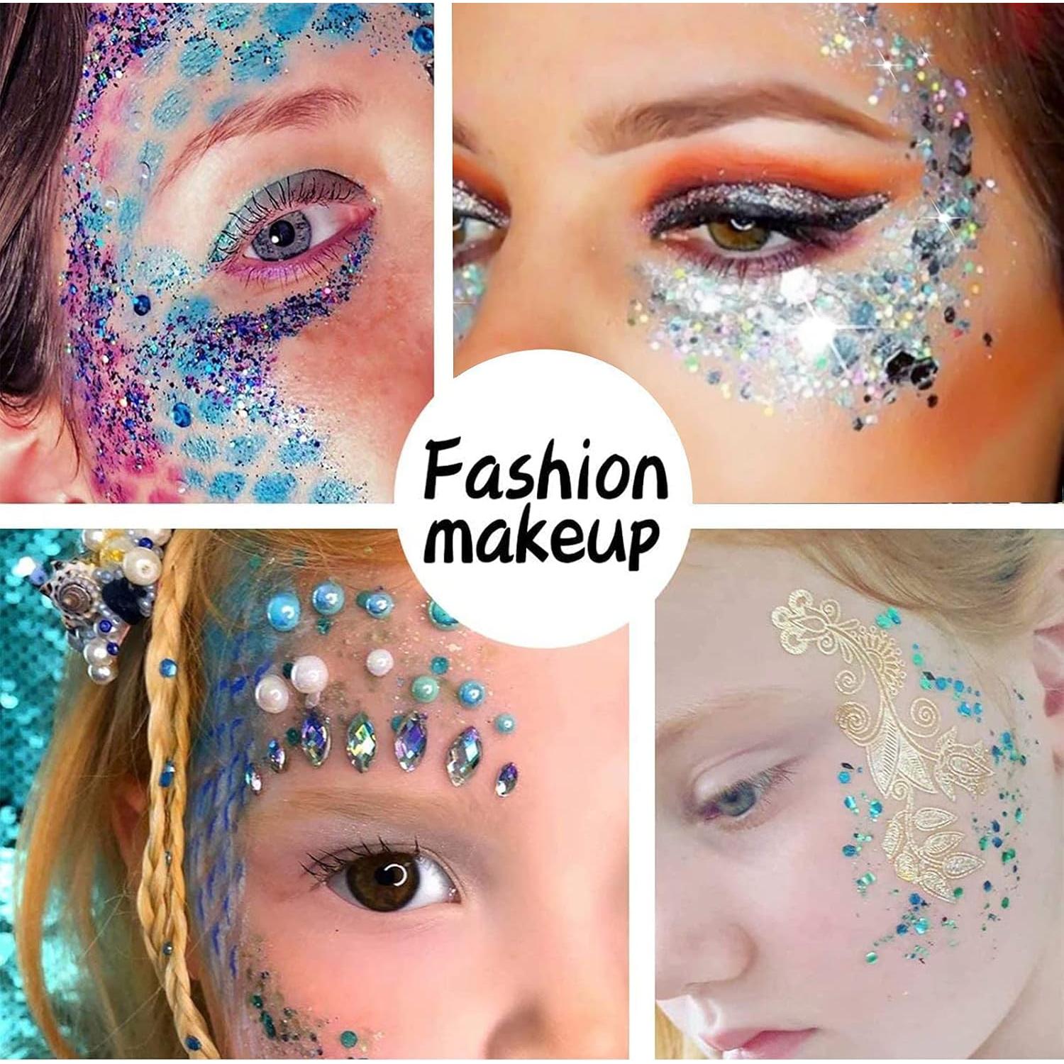 Set de 12 Glitters Chunky Holográfico Licool para Manualidades