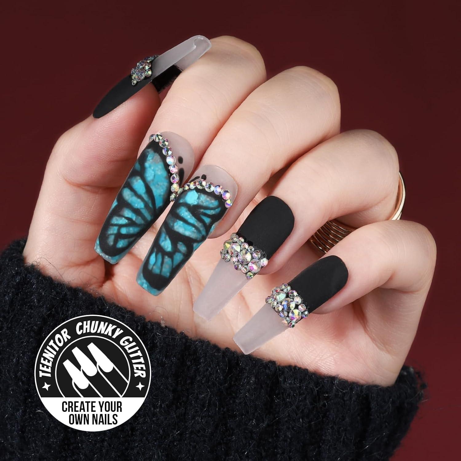 Juego de Brillos Teenitor 48 Colores - Brillo Fino para Manualidades