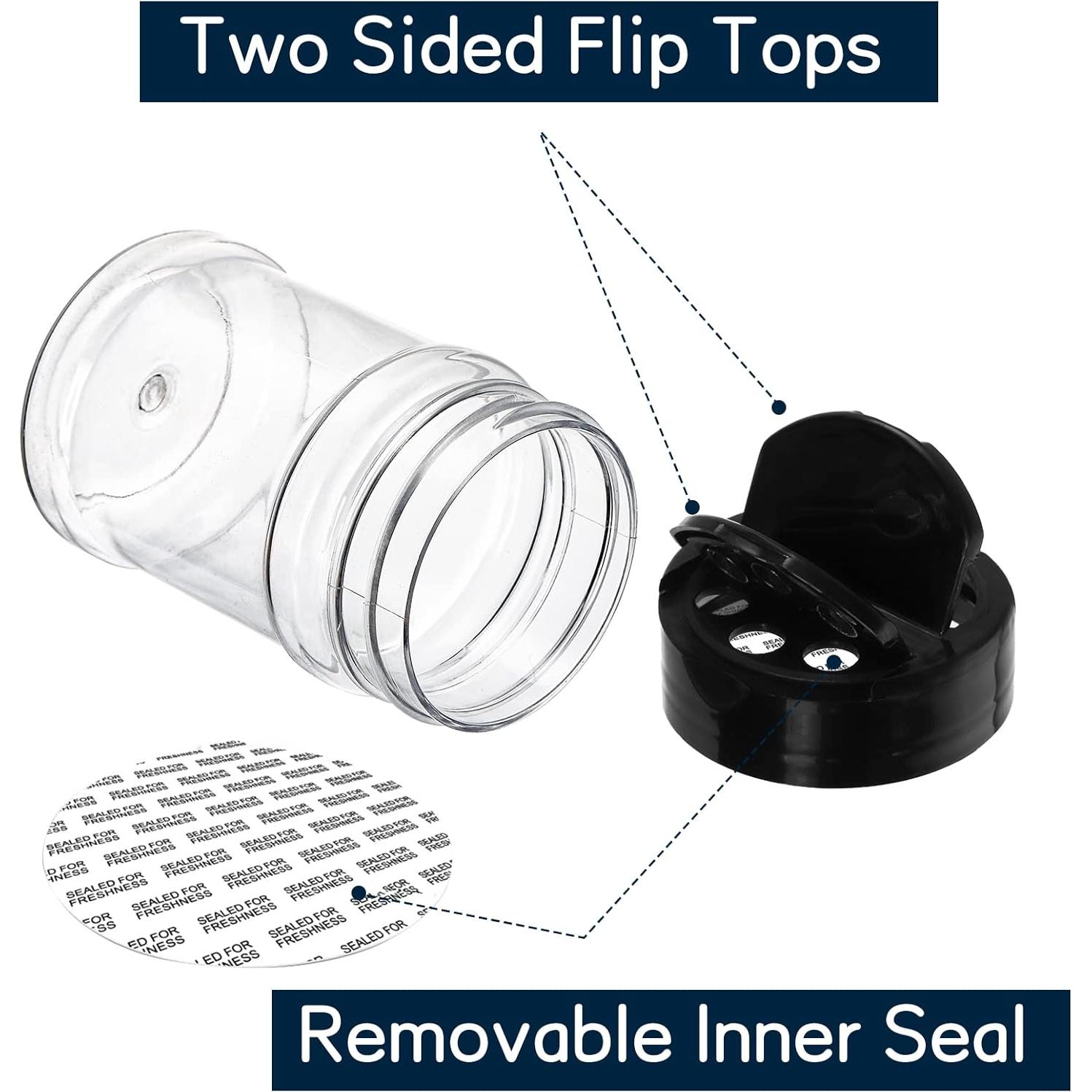 Yesland Tarros de Especias de Plástico 20 Piezas 148 ml Sin BPA