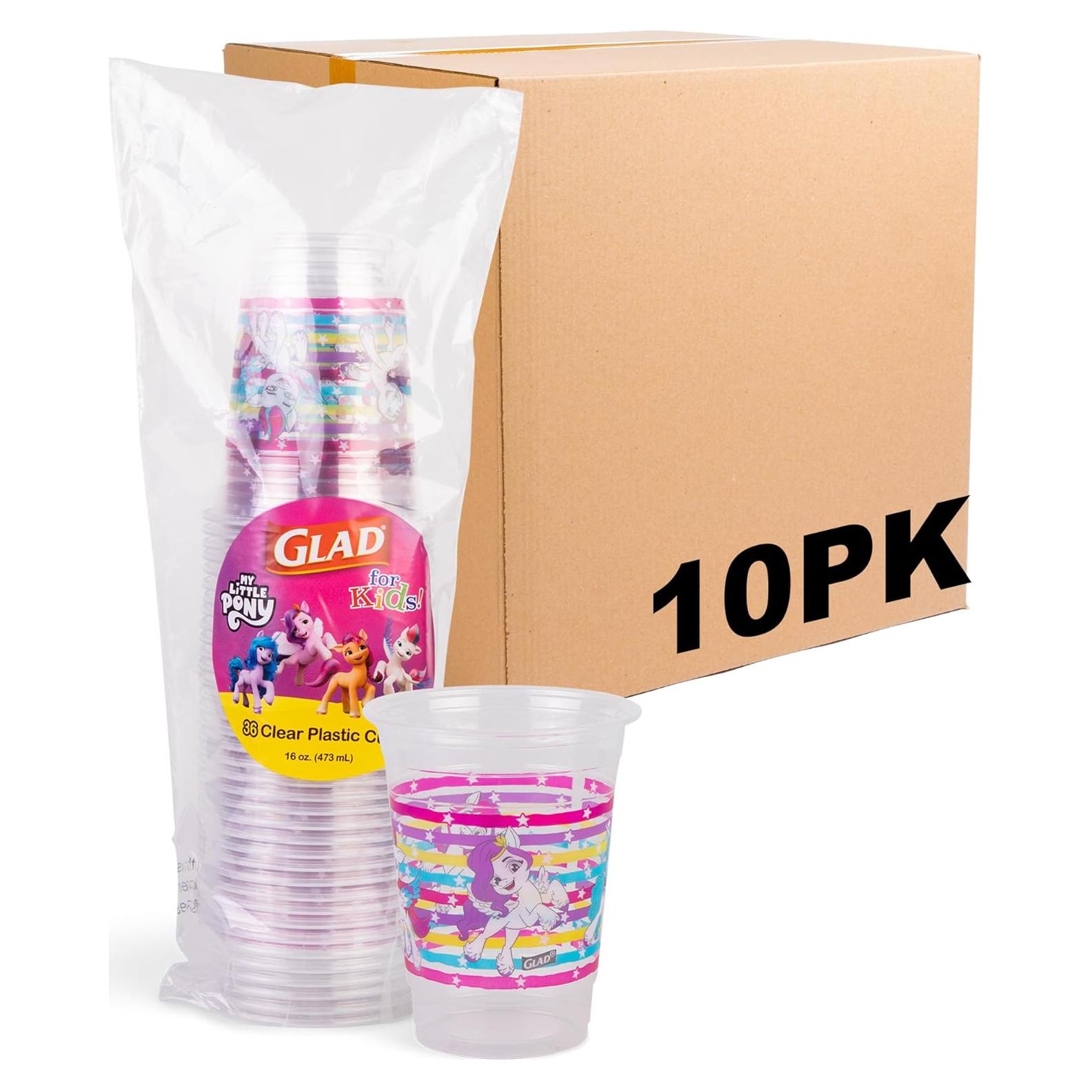 Vasos de Plástico Glad para Niños Mis Pequeños Ponis 16oz - 36 Pzas