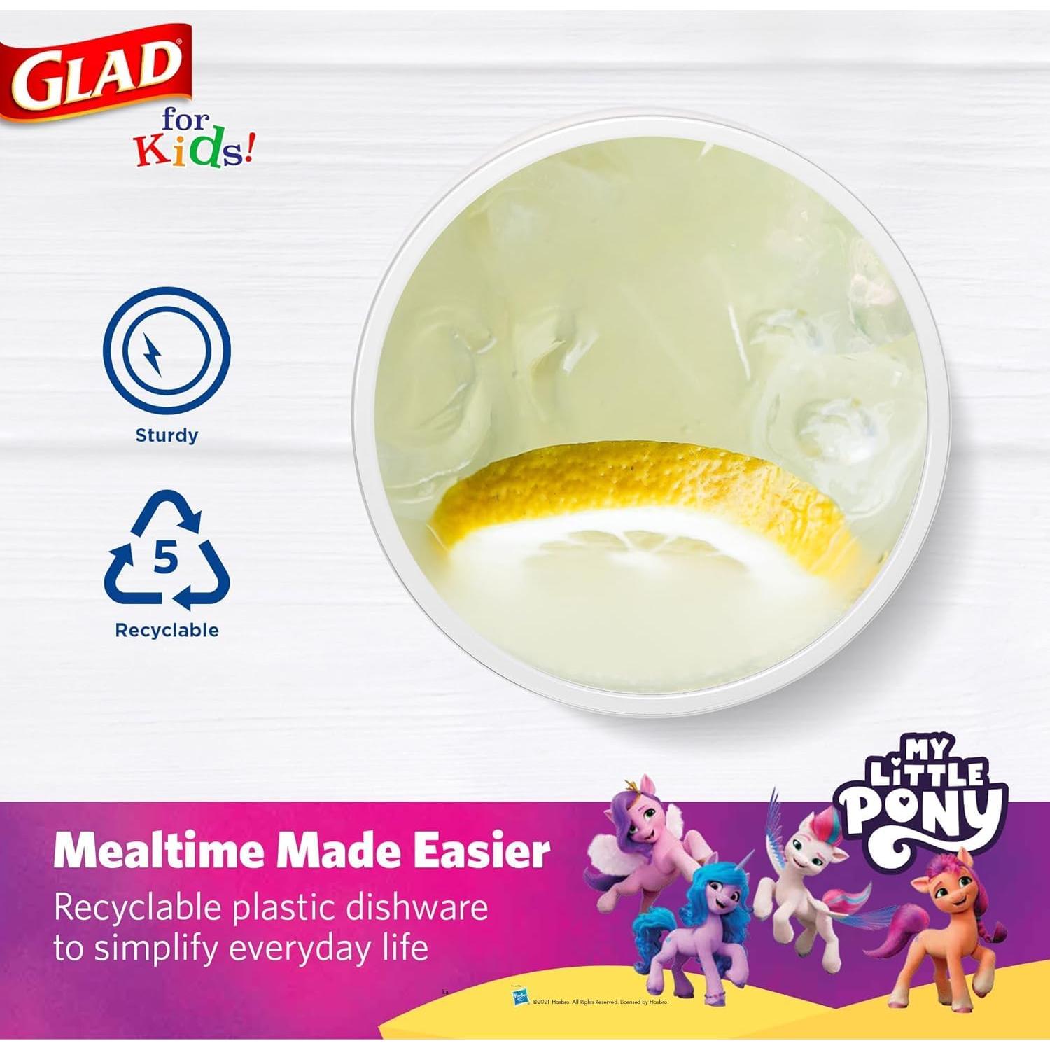 Vasos de Plástico Glad para Niños Mis Pequeños Ponis 16oz - 36 Pzas