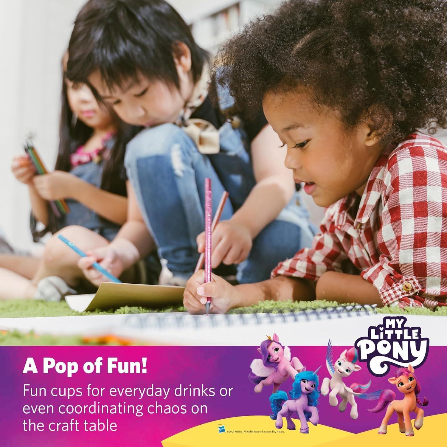 Vasos de Plástico Glad para Niños Mis Pequeños Ponis 16oz - 36 Pzas