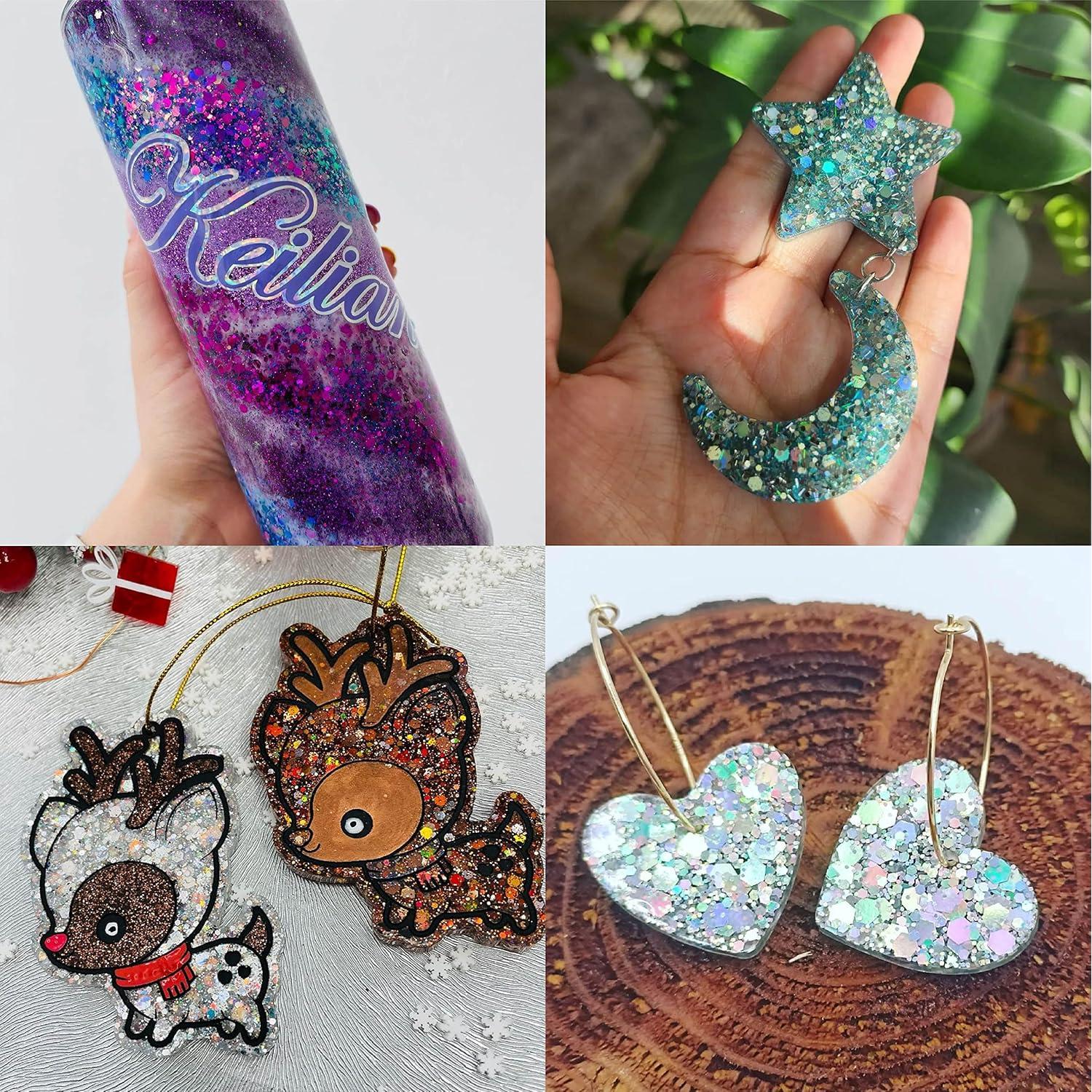 Set de Purpurina Holográfica Gruesa y Fina Linwulte - 45 Colores