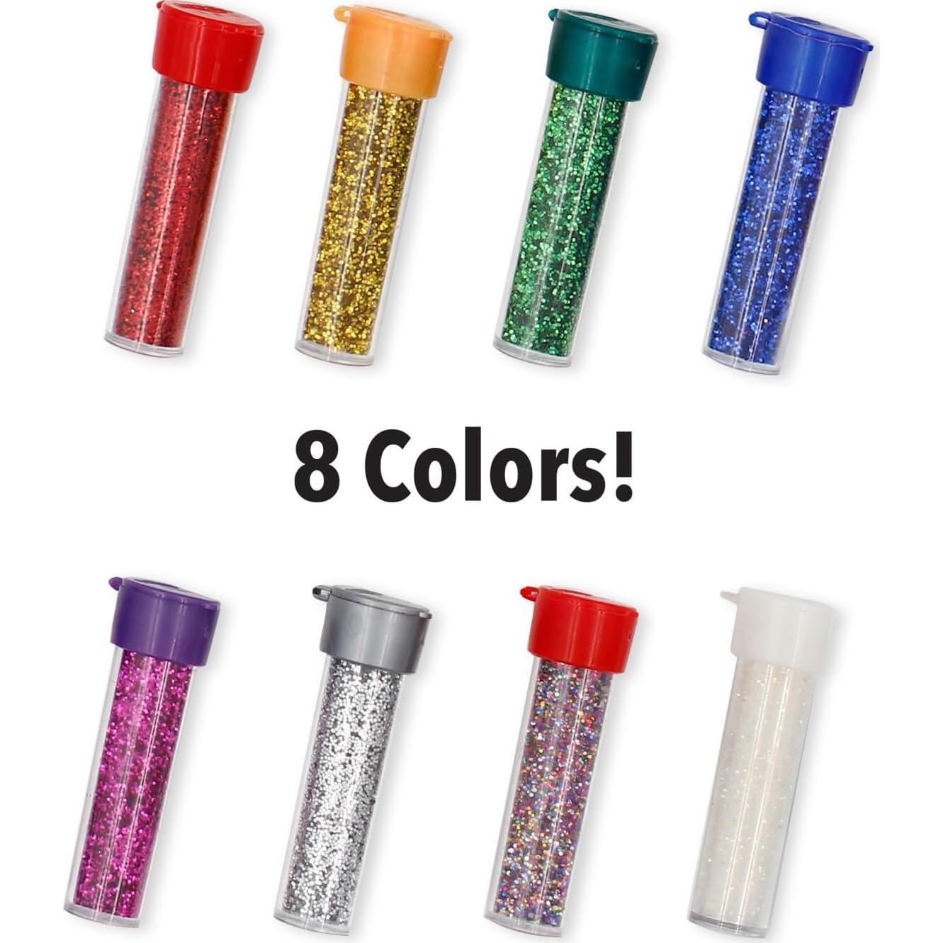 Shakers de Purpurina ArtSkills 8 Colores + Pegamento No Tóxico