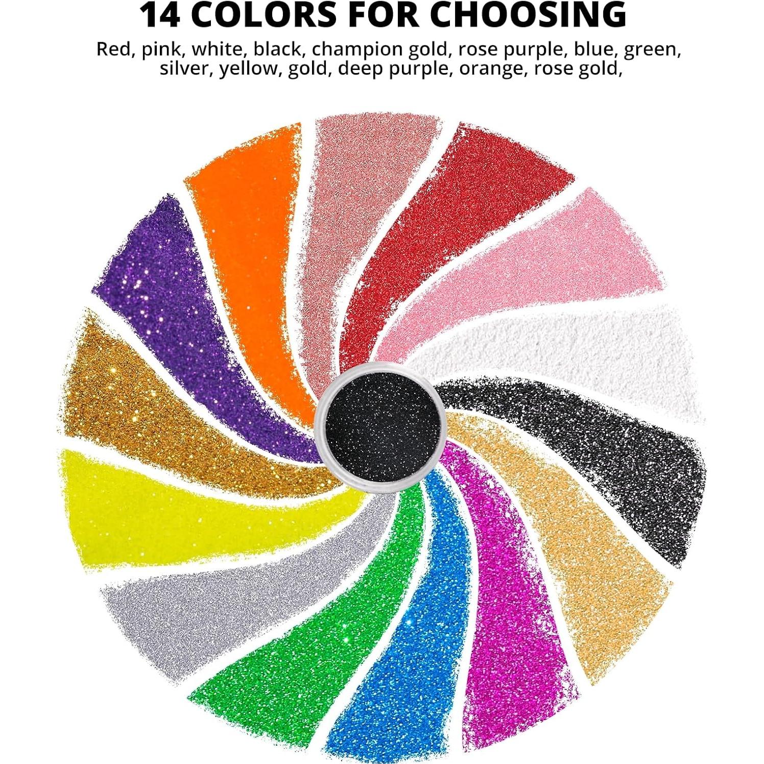 Brillo Fino Plateado HTVRONT 50g - Polvo para Manualidades