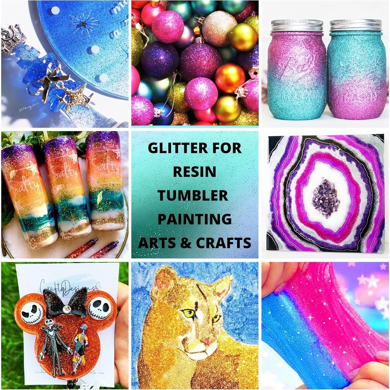 Brillo Fino Plateado HTVRONT 50g - Polvo para Manualidades