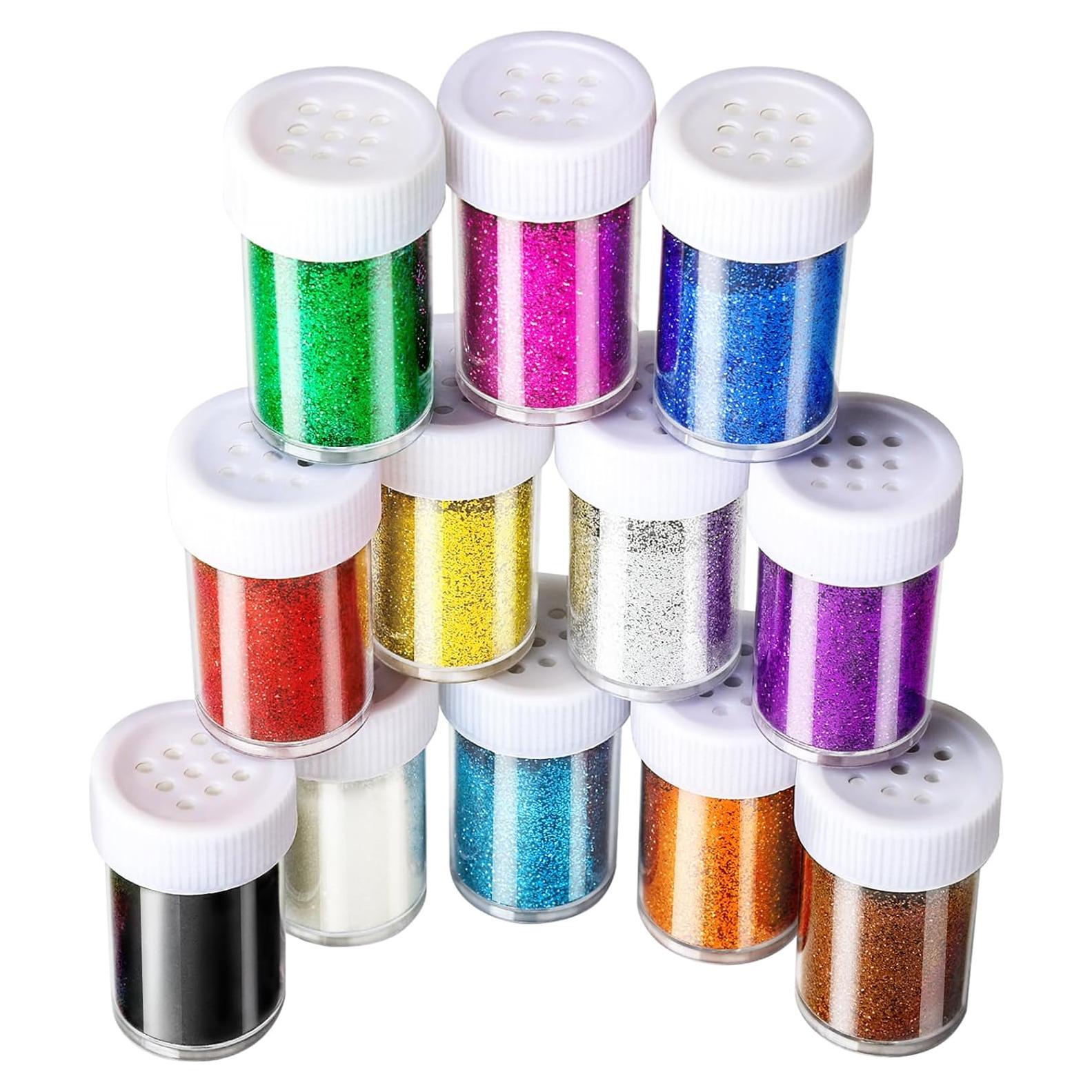 Brillo Fino Teenitor 12 Colores 120g para Manualidades