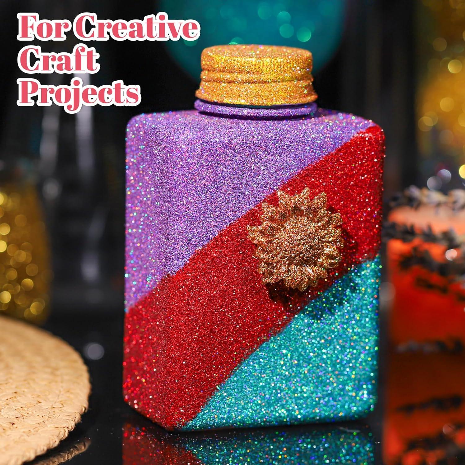 Brillo Fino Holográfico LEOBRO 24 Colores para Manualidades