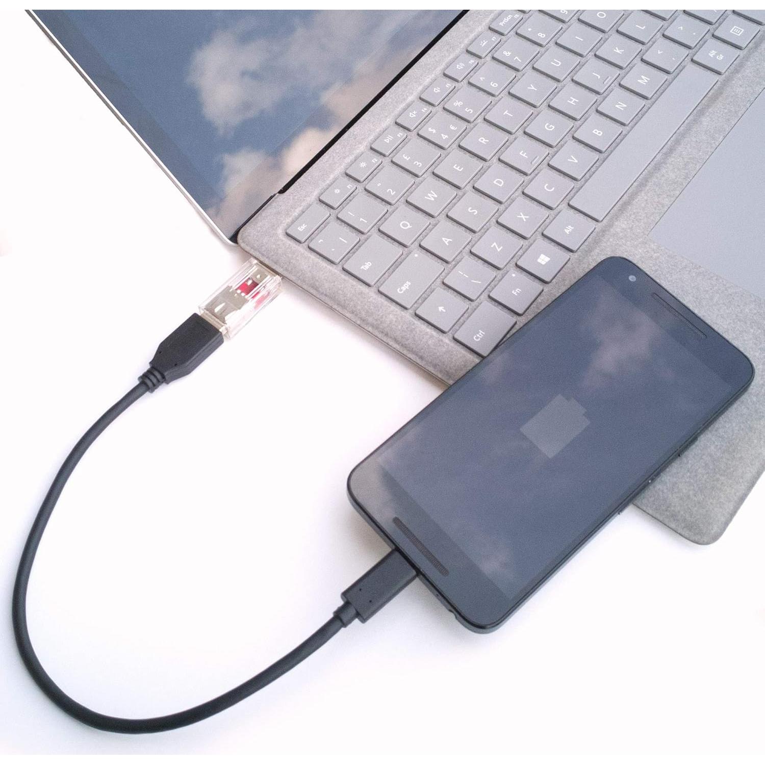 PortaPow Bloqueador de Datos USB-A Doble - Protección Carga