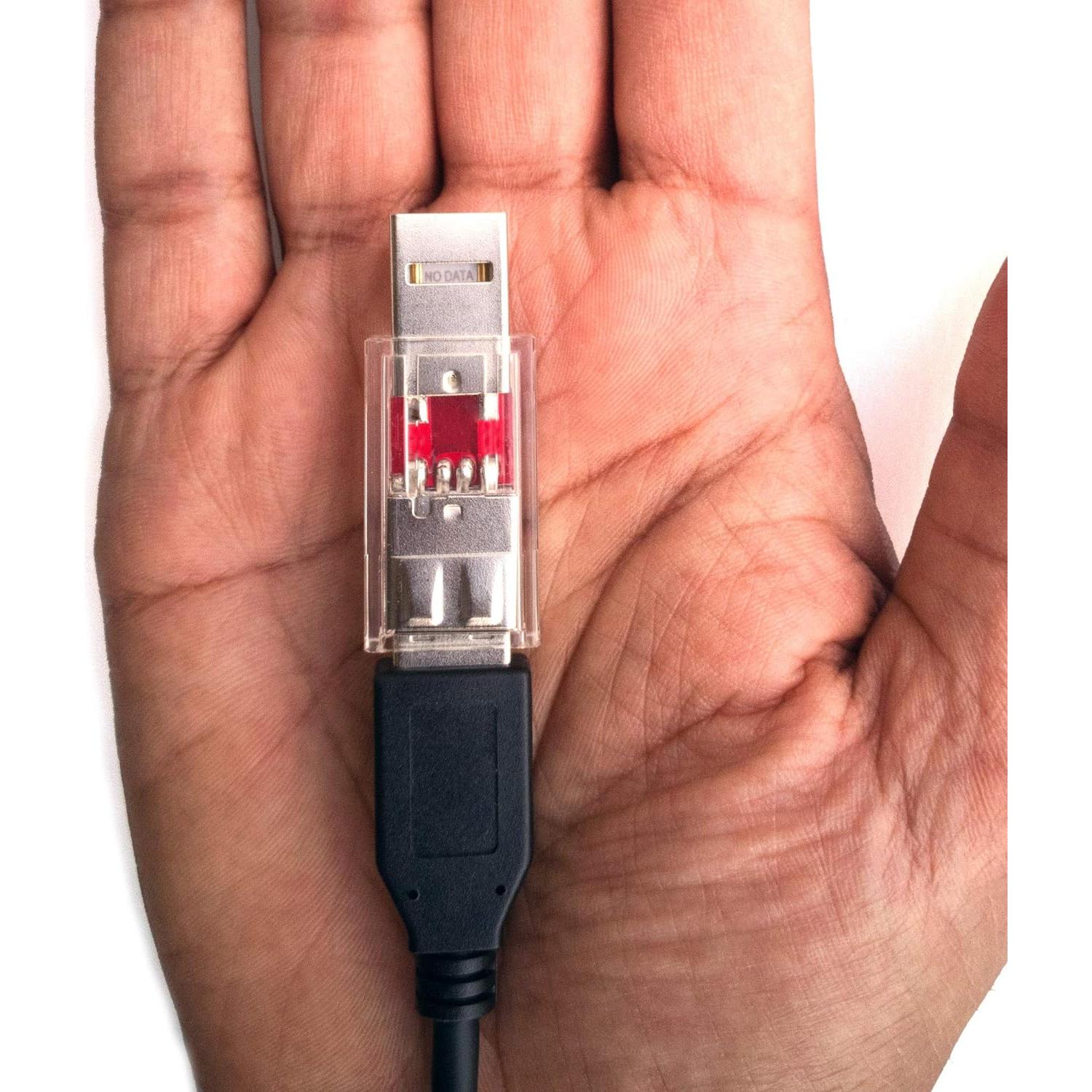 PortaPow Bloqueador de Datos USB-A Doble - Protección Carga