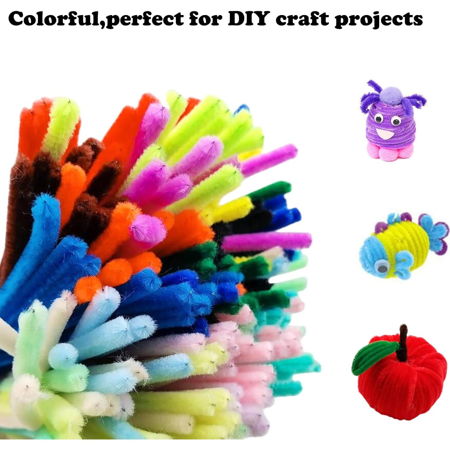 Set de 100 Limpiapipas Verde Musgo Swpohrat para Manualidades