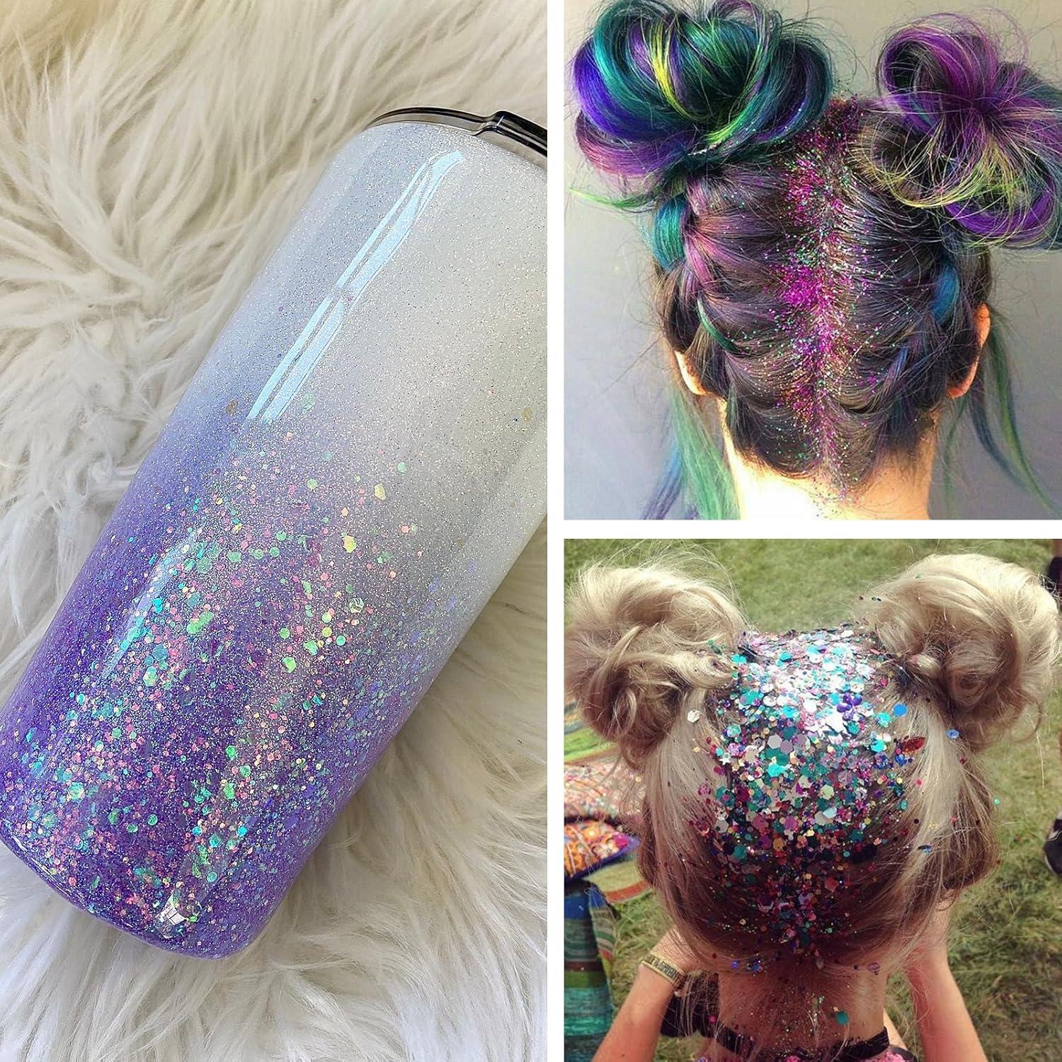 Set de Glitter Chunky Holográfico Ciyowta 40 Colores 300g