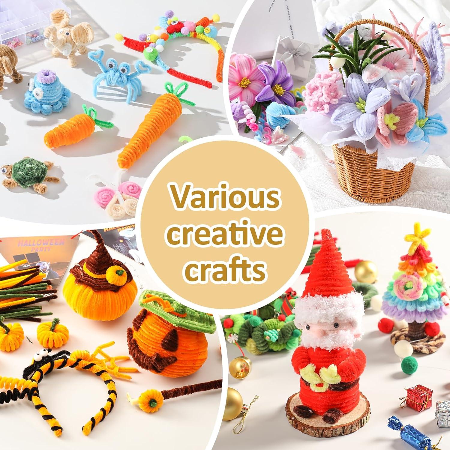 Limpiapipas Gruesos POIKSHARK 400 Pcs 20 Colores 30.48cm