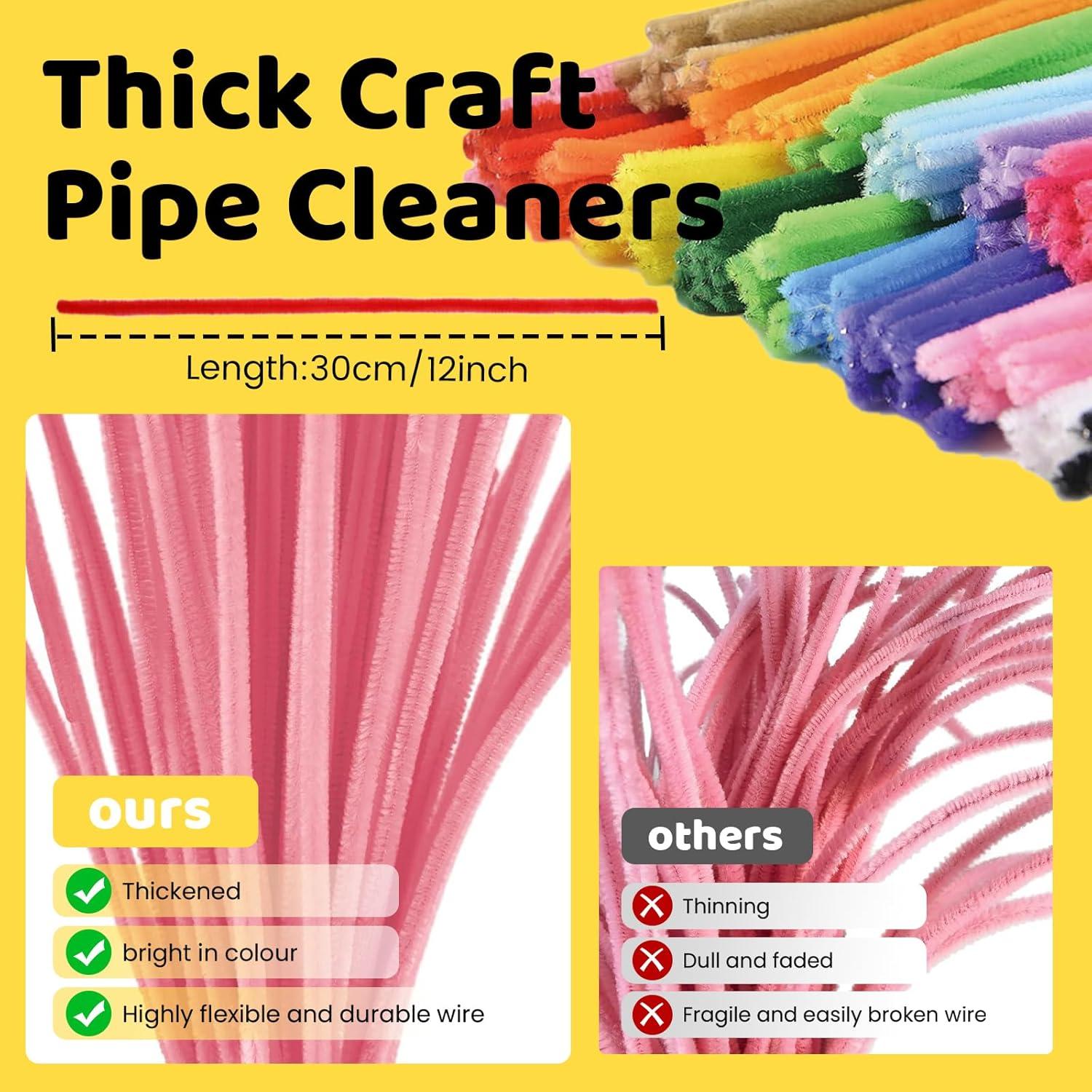 Limpiapipas Chenille ESUOHYM 230 Piezas 20 Colores 30 cm