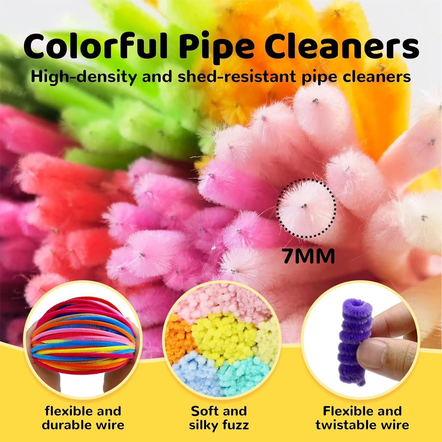 Limpiapipas Chenille ESUOHYM 230 Piezas 20 Colores 30 cm