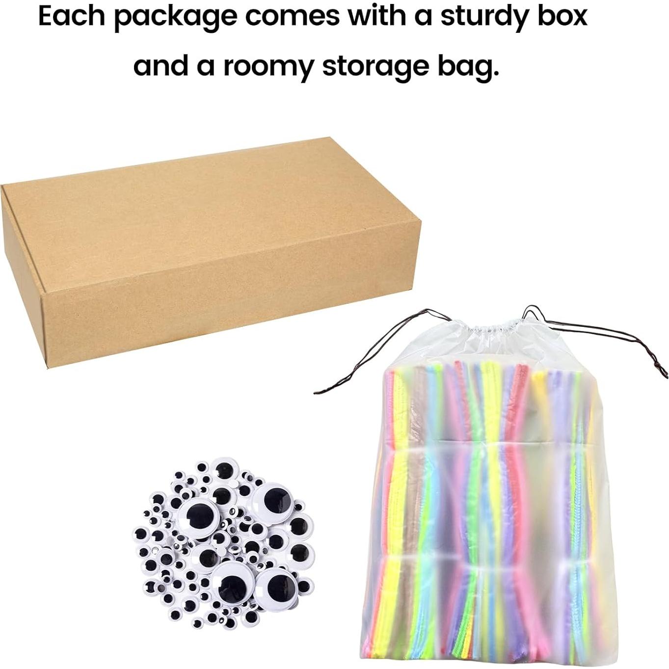 Kit de Manualidades 1000 Piezas Limpiapipas Chenille LeilieCSC