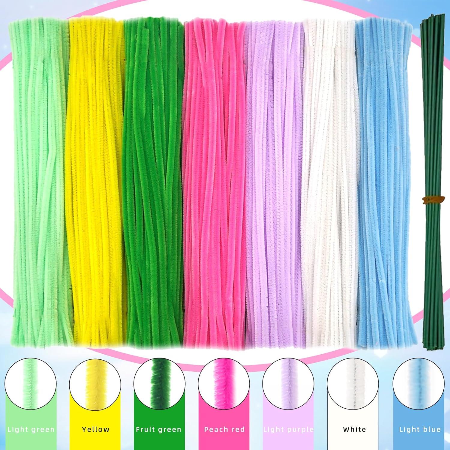 720 Piezas Limpiapipas de Flores AHAMETON - 7 Colores