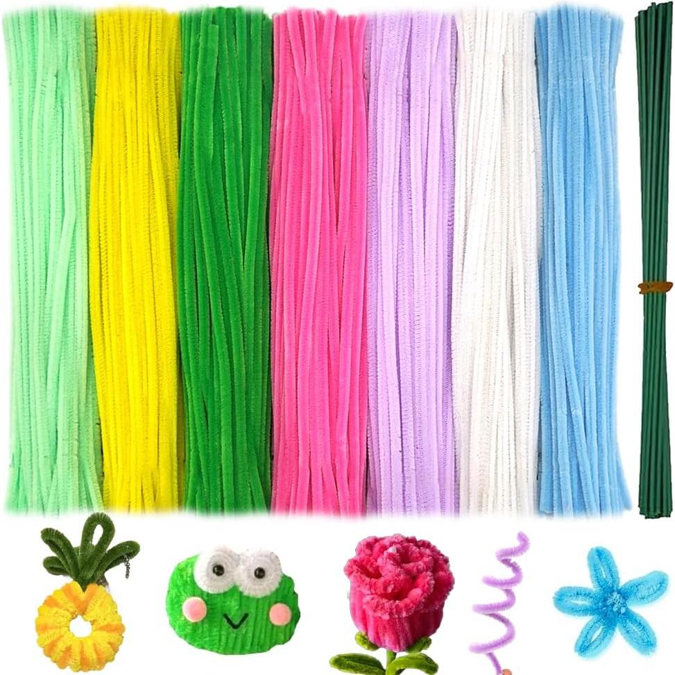 720 Piezas Limpiapipas de Flores AHAMETON - 7 Colores