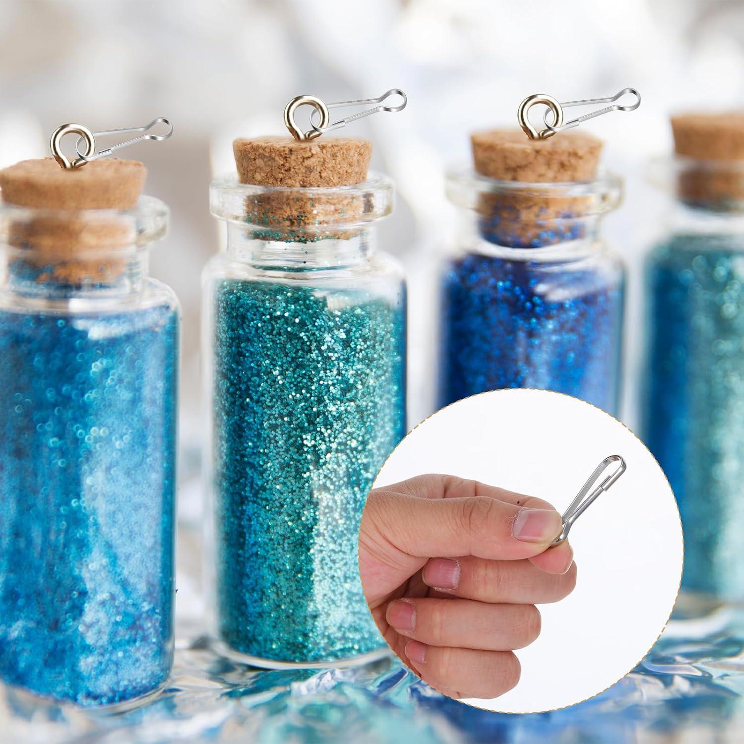 24 Ganchos de Resorte de Acero Inoxidable Bruislard 4cm